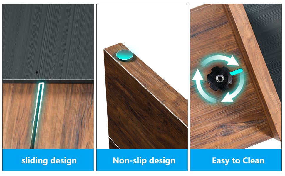 Adjustable Monitor Stand Riser with Drawer and 3 Shelves for Desk Organization